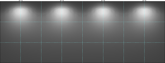 明暗イメージ描画(等照度曲線なし) 描画例(画面キャプチャ画像)