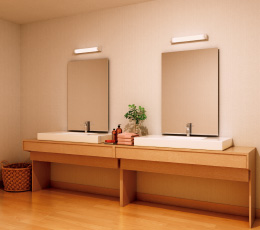 パウダースペースに設置した場合のイメージ写真