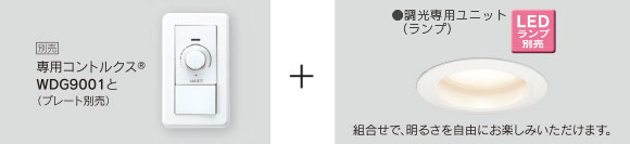コントルクスとLEDダウンライトの組合せイメージ
