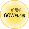 一般電球60W形相当