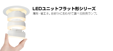 LED電球 LEDユニットフラット形シリーズ