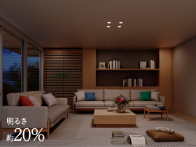 明るさ20%の場合(画像)