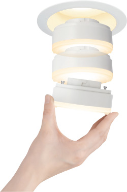 ランプが簡単に取り換え可能のイメージ画像