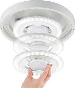 ランプが簡単に取り換え可能のイメージ画像