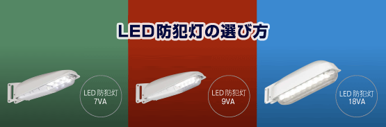 LED防犯灯の選び方
