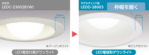 LED電球形ダウンライト（E17、E26） | 東芝ライテック(株)