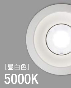 昼白色 5000K（LEDユニット交換形ダウンライトの画像）
